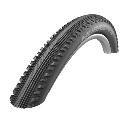 SCHWALBE Guma HURRICANE (42-622) 28x1.60 Performance 67EPI RaceGuard 585g Black reflex