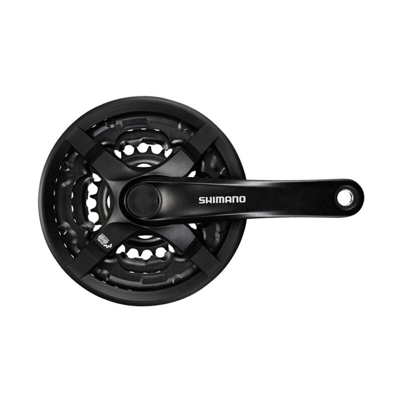 SHIMANO Kľuky FC-TY501 170mm 48/38/28z. 6/7/8-k. čierny s krytom na štvorhran