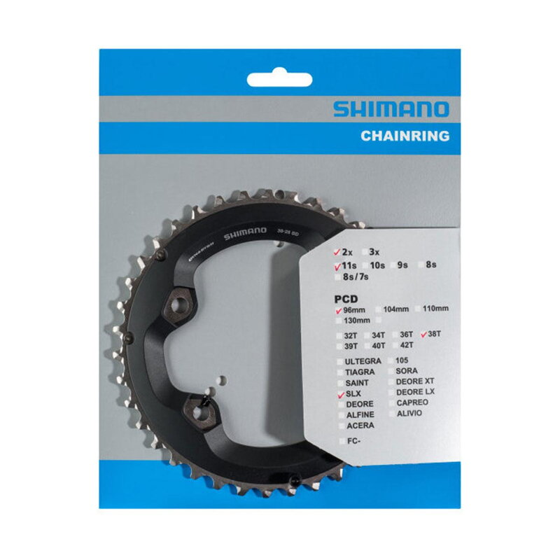 SHIMANO Prevodnik 38z. FC-M7000 SLX 38/28z. čierny 96mm