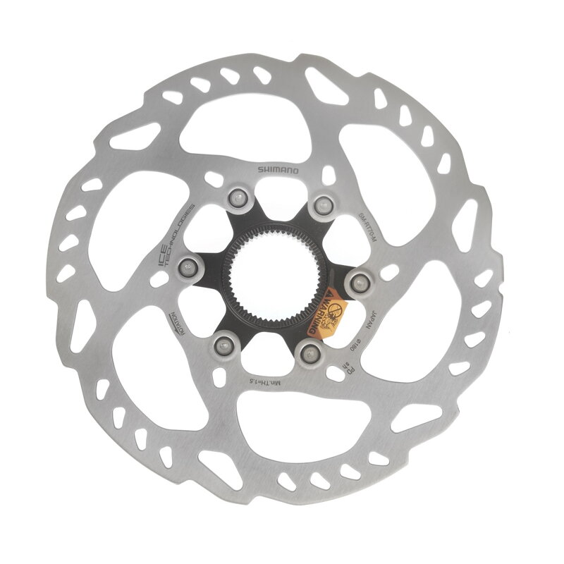 SHIMANO Zavorni disk SM-RT70 180 mm Center Lock Ice Tech (zunanje zategnjen)