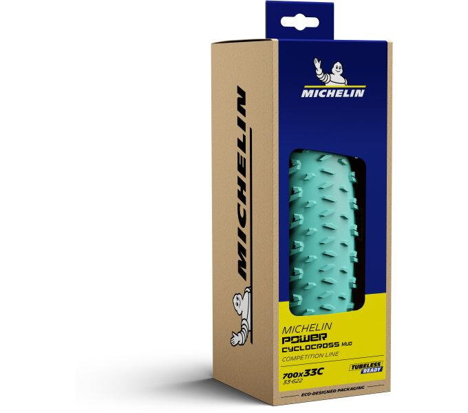 MICHELIN Pnevmatika POWER Cyclocross MUD 700x33C (33-622) 390g 3x120TPI TLR črno/zelena